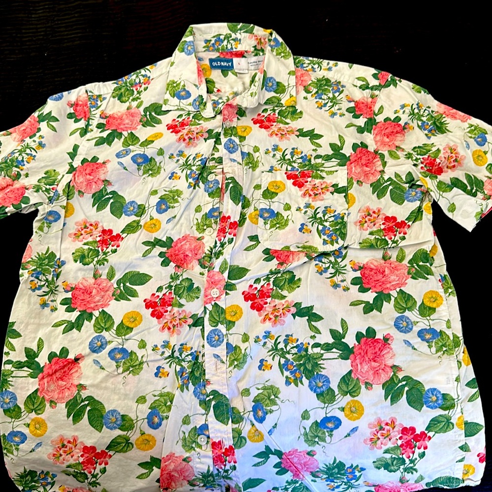 OLD NAVY floral button down.